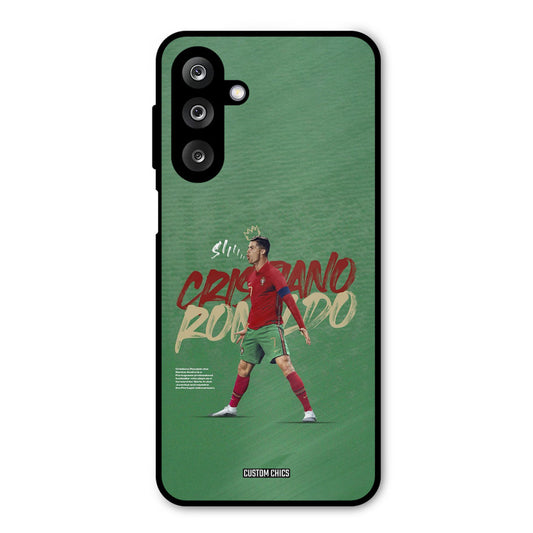 Green CR7 Star Samsung Galaxy M36 Mobile Back Cover - Sports PrintShield Case