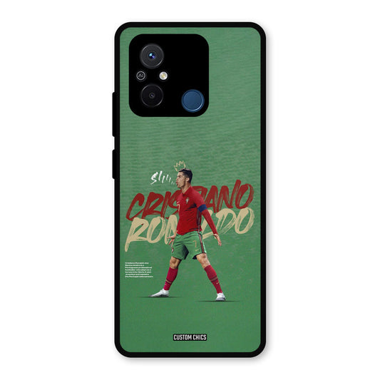 Green CR7 Star Redmi 12c Mobile Back Cover - Sports PrintShield Case