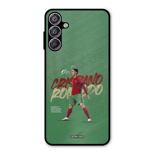Green CR7 Star Samsung Galaxy M15 Mobile Back Cover - Sports PrintShield Case