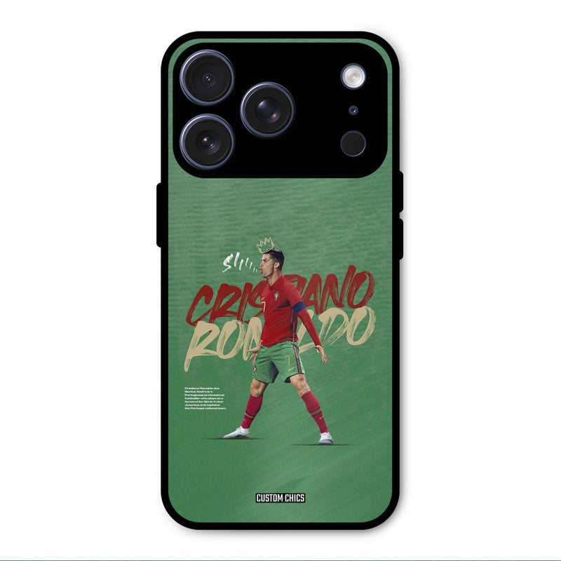 Green CR7 Star iPhone 17 Pro Max Mobile Back Cover - Sports PrintShield Case