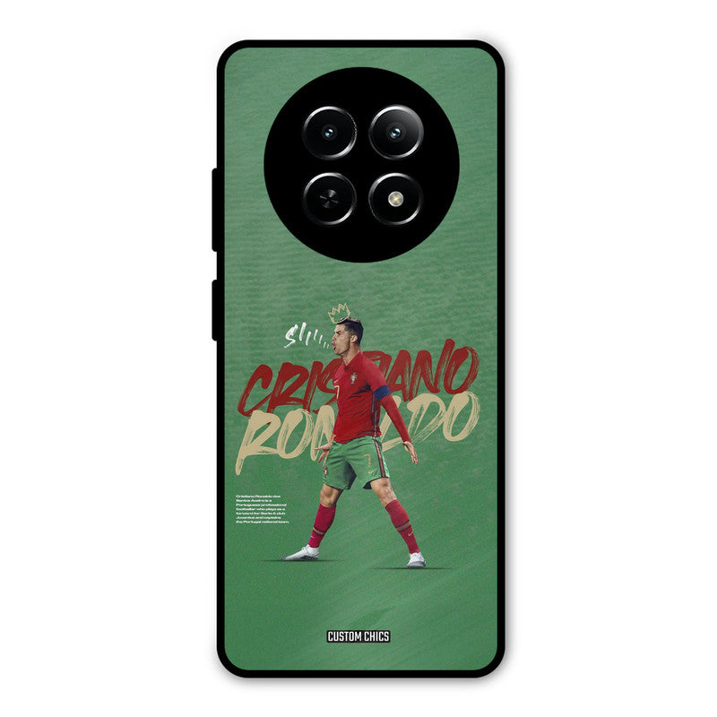Green CR7 Star Realme Narzo N65 Mobile Back Cover - Sports PrintShield Case