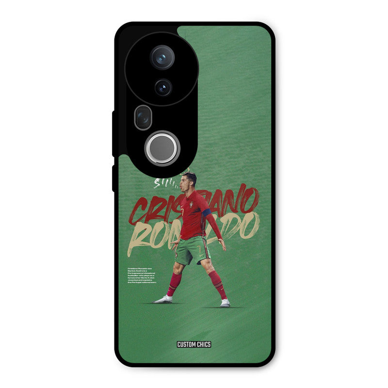 Green CR7 Star Vivo T4 Ultra Mobile Back Cover - Sports PrintShield Case