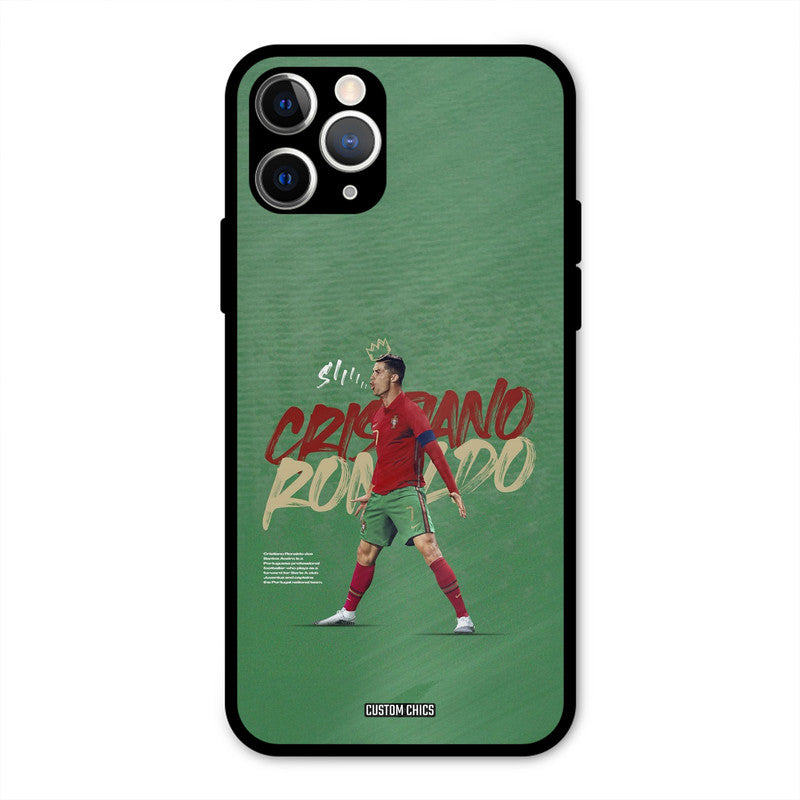 Green CR7 Star  iPhone 11 Pro Mobile Back Cover - Sports PrintShield Case