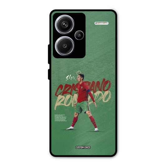 Green CR7 Star Redmi Note 13 Pro Plus Mobile Back Cover - Sports PrintShield Case