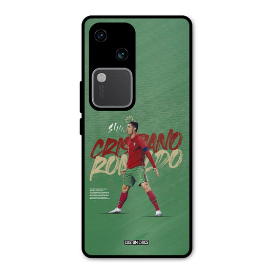 Green CR7 Star Vivo V30 Mobile Back Cover - Sports PrintShield Case