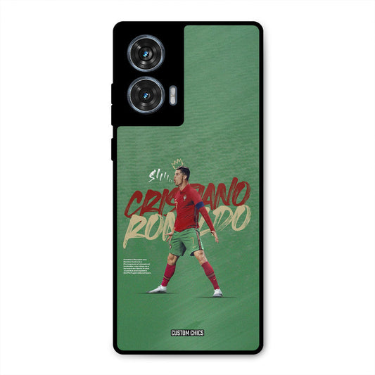 Green CR7 Star Moto G96 Mobile Back Cover - Sports PrintShield Case