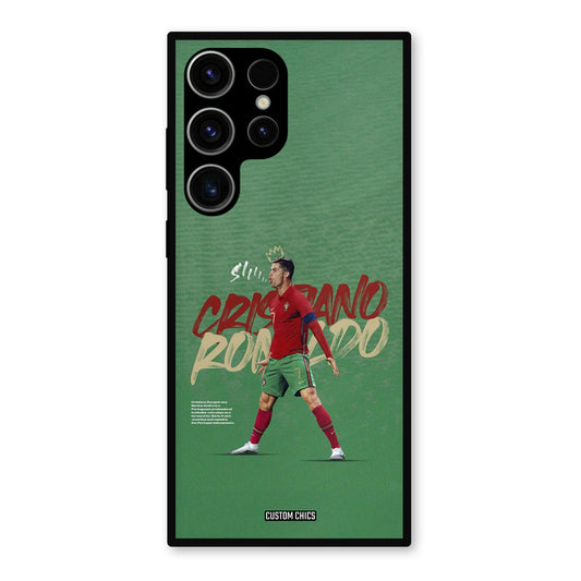 Green CR7 Star Samsung Galaxy S23 Ultra Mobile Back Cover - Sports PrintShield Case