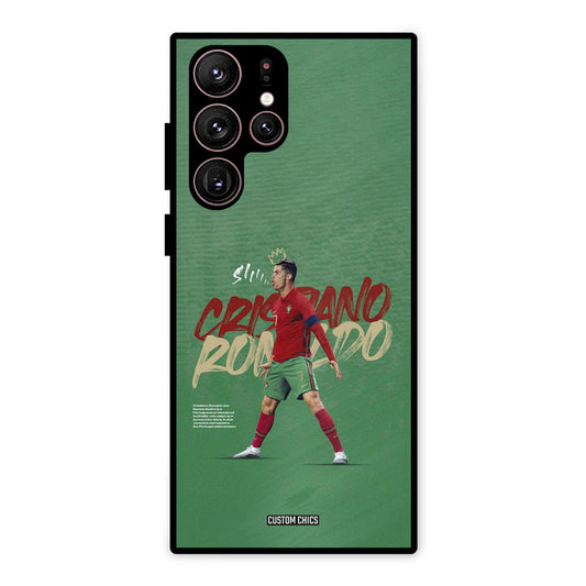 Green CR7 Star Samsung Galaxy S22 Ultra Mobile Back Cover - Sports PrintShield Case