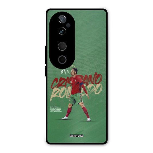 Green CR7 Star Vivo V40 Pro Mobile Back Cover - Sports PrintShield Case