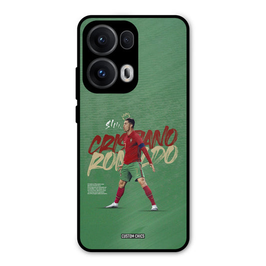 Green CR7 Star Oppo Reno 13 Pro 5G Mobile Back Cover - Sports PrintShield Case