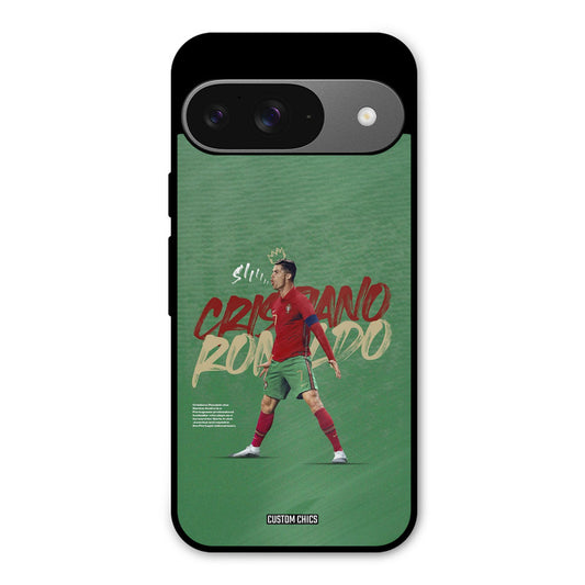 Green CR7 Star Google Pixel 9 Mobile Back Cover - Sports PrintShield Case