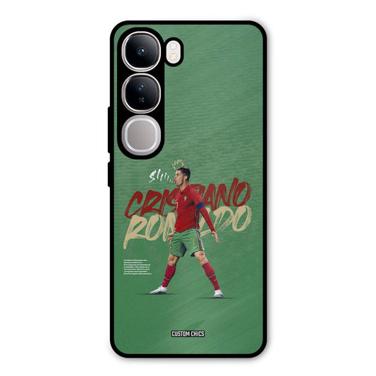 Green CR7 Star Vivo Y300 Mobile Back Cover - Sports PrintShield Case