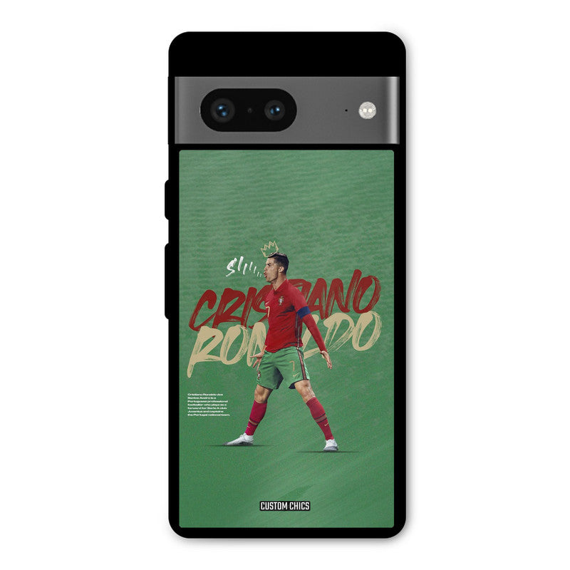 Green CR7 Star Google Pixel 7 Mobile Back Cover - Sports PrintShield Case