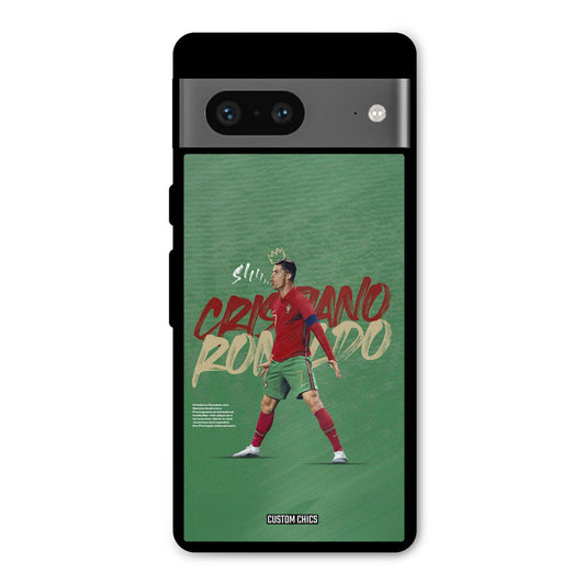 Green CR7 Star Google Pixel 7 Mobile Back Cover - Sports PrintShield Case