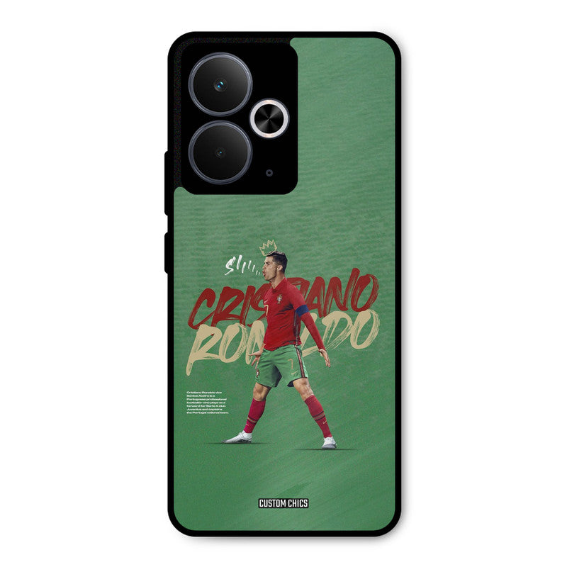 Green CR7 Star Realme 14T Mobile Back Cover - Sports PrintShield Case