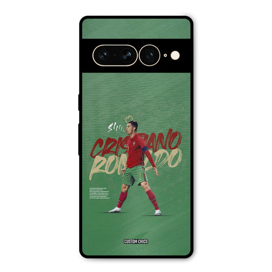 Green CR7 Star Google Pixel 7 Pro Mobile Back Cover - Sports PrintShield Case