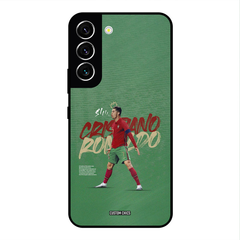 Green CR7 Star Samsung Galaxy S22 Mobile Back Cover - Sports PrintShield Case