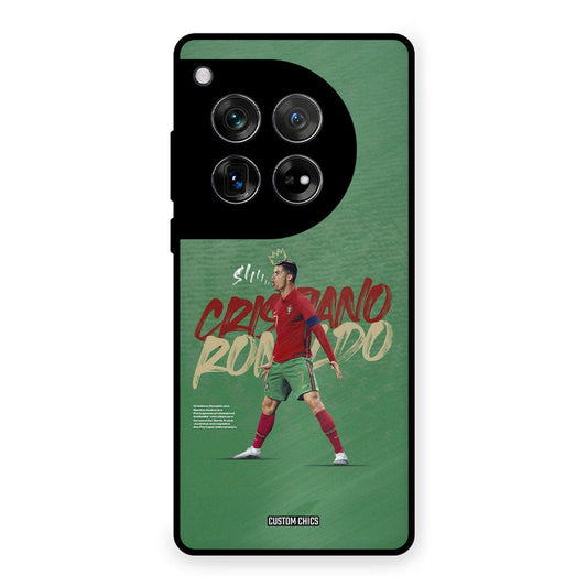 Green CR7 Star OnePlus 12 Mobile Back Cover - Sports PrintShield Case
