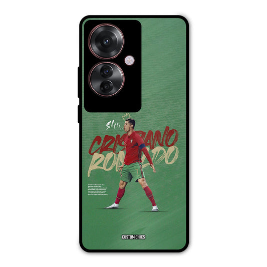 Green CR7 Star Oppo F25 Pro Mobile Back Cover - Sports PrintShield Case