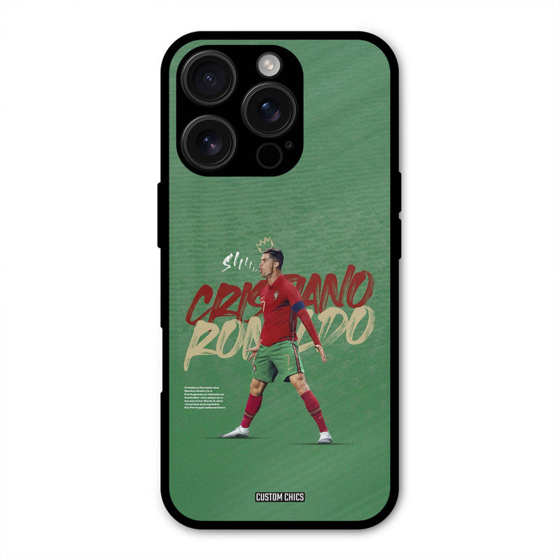 Green CR7 Star  iPhone 16 Pro Max Mobile Back Cover - Sports PrintShield Case