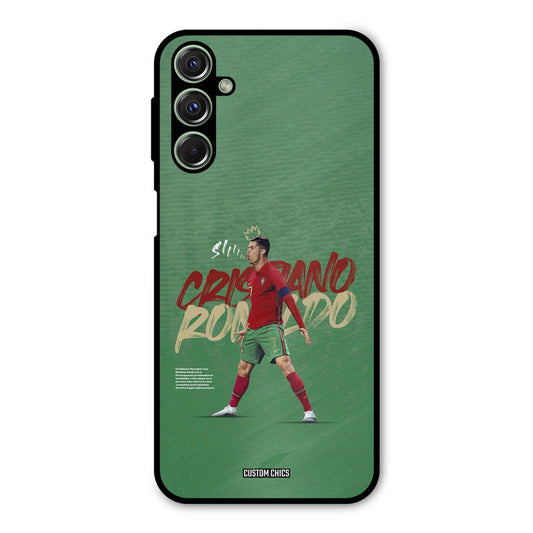 Green CR7 Star Samsung Galaxy M34 Mobile Back Cover - Sports PrintShield Case