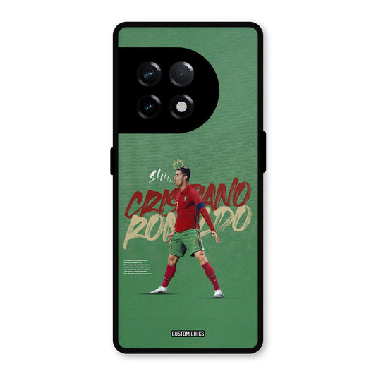 Green CR7 Star OnePlus 11R Mobile Back Cover - Sports PrintShield Case