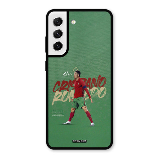 Green CR7 Star Samsung Galaxy S21 FE 5G Mobile Back Cover - Sports PrintShield Case