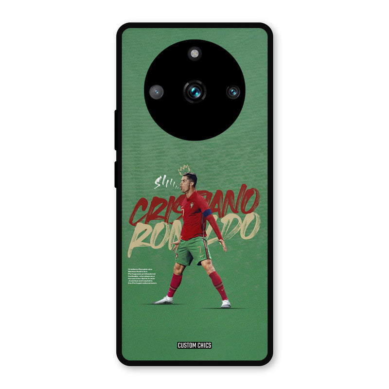 Green CR7 Star Realme 11 Pro Plus Mobile Back Cover - Sports PrintShield Case