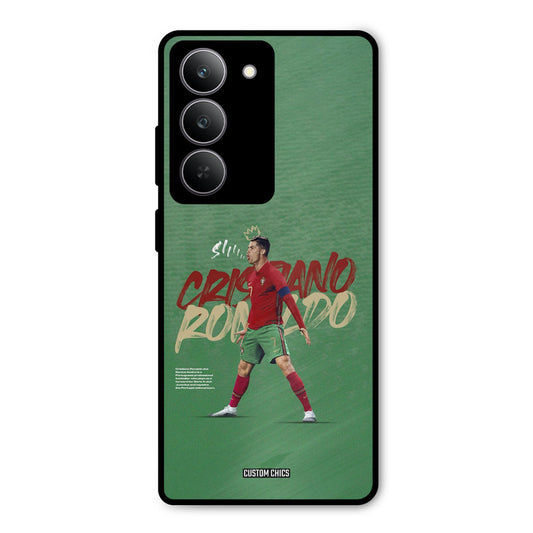 Green CR7 Star Realme 14x Mobile Back Cover - Sports PrintShield Case