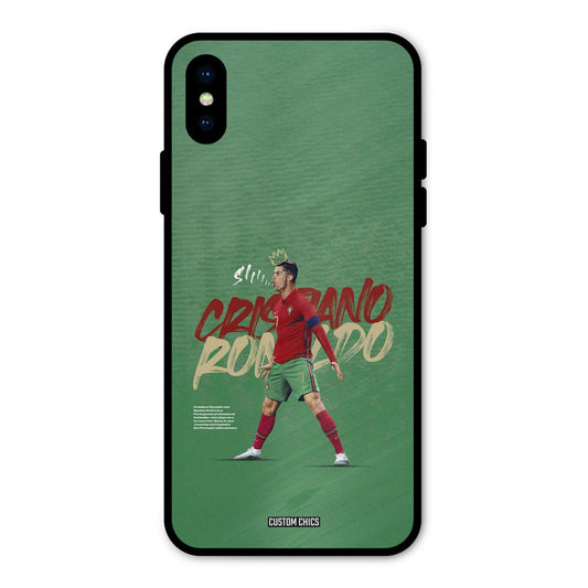 Green CR7 Star iPhone X Mobile Back Cover - Sports PrintShield Case