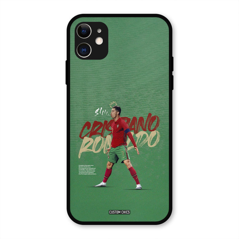 Green CR7 Star  iPhone 11 Mobile Back Cover - Sports PrintShield Case
