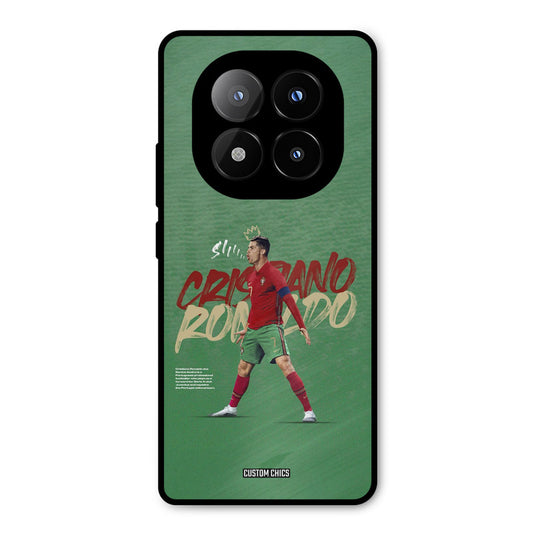 Green CR7 Star Redmi Note 14 Pro Plus 5G Mobile Back Cover - Sports PrintShield Case