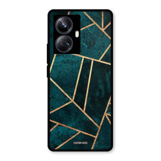 Green Gold Angle Realme 10 Pro Plus Mobile Back Cover - Aesthetic PrintShield Case