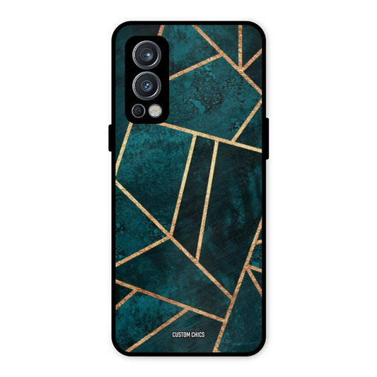Green Gold Angle OnePlus Nord 2 5G Mobile Back Cover - Aesthetic PrintShield Case