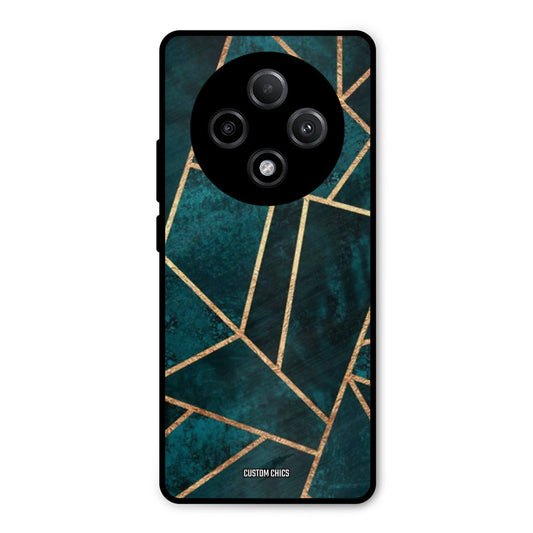 Green Gold Angle Oppo F27 Pro Plus 5G Mobile Back Cover - Aesthetic PrintShield Case