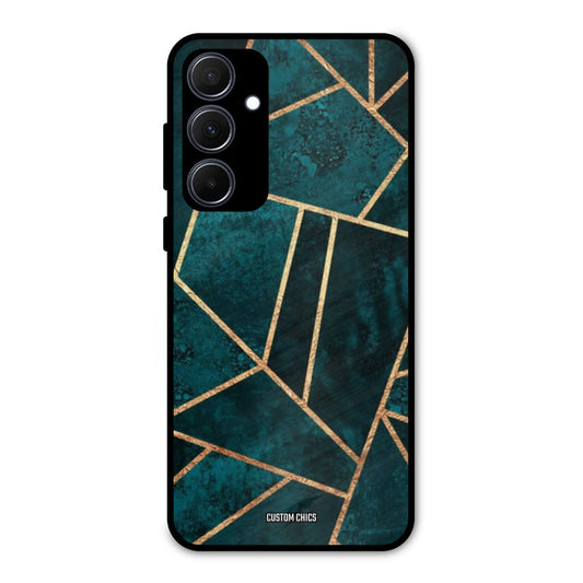 Green Gold Angle Samsung Galaxy A35 5G Mobile Back Cover - Aesthetic PrintShield Case