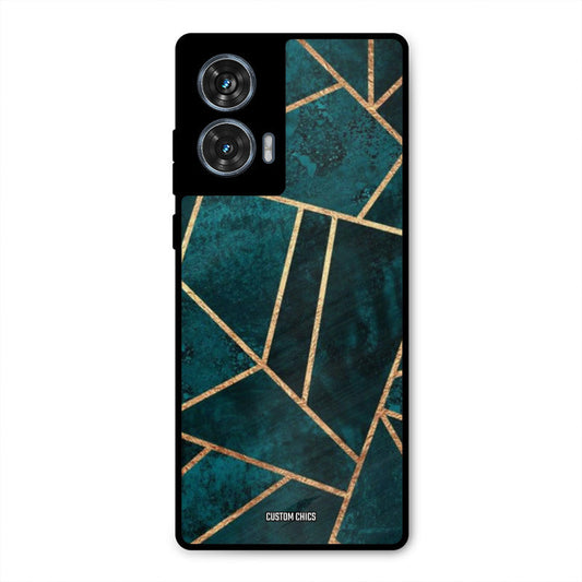 Green Gold Angle Moto G96 Mobile Back Cover - Aesthetic PrintShield Case