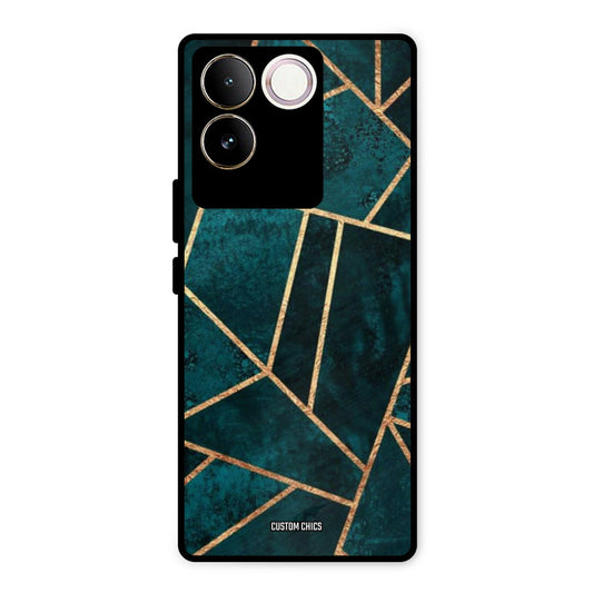 Green Gold Angle Vivo T2 Pro Mobile Back Cover - Aesthetic PrintShield Case