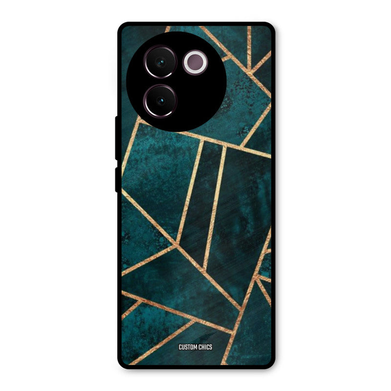 Green Gold Angle Vivo V30e Mobile Back Cover - Aesthetic PrintShield Case