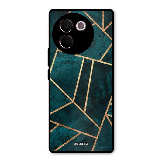 Green Gold Angle Vivo V30e Mobile Back Cover - Aesthetic PrintShield Case