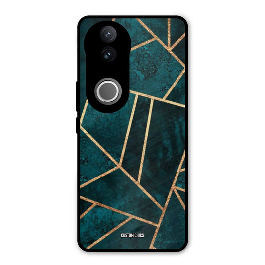 Green Gold Angle Vivo V50 Mobile Back Cover - Aesthetic PrintShield Case