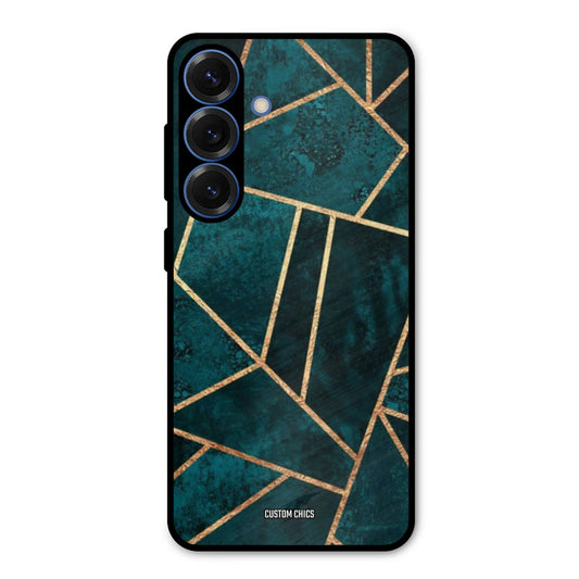 Green Gold Angle Samsung Galaxy S25 Mobile Back Cover - Aesthetic PrintShield Case