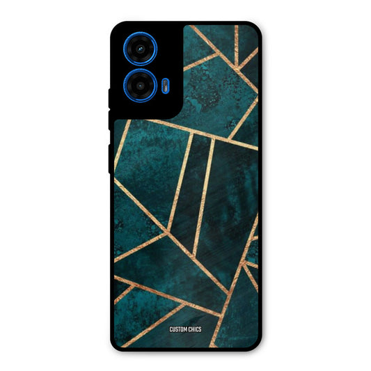 Green Gold Angle Moto G45 Mobile Back Cover - Aesthetic PrintShield Case