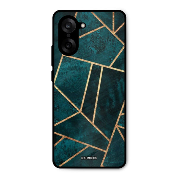Green Gold Angle Oneplus Nord CE5 Mobile Back Cover - Aesthetic PrintShield Case