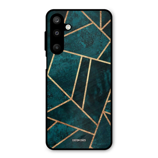 Green Gold Angle Samsung Galaxy M16 Mobile Back Cover - Aesthetic PrintShield Case
