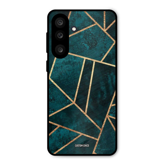 Green Gold Angle Samsung Galaxy M56 Mobile Back Cover - Aesthetic PrintShield Case