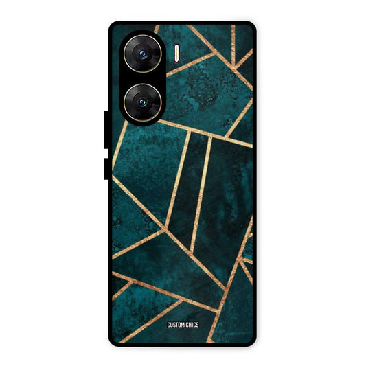 Green Gold Angle Vivo V29e Mobile Back Cover - Aesthetic PrintShield Case