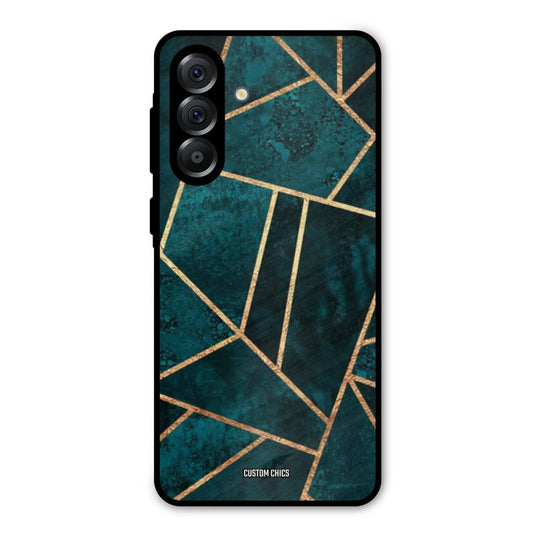 Green Gold Angle Samsung Galaxy A56 5G Mobile Back Cover - Aesthetic PrintShield Case