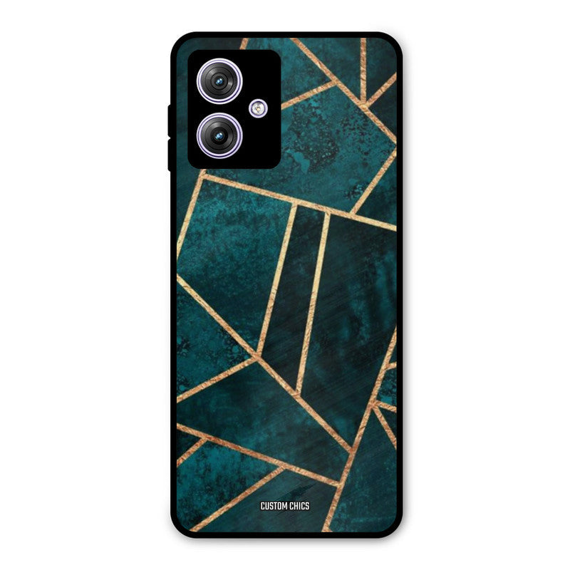 Green Gold Angle Moto G54 Mobile Back Cover - Aesthetic PrintShield Case