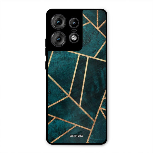 Green Gold Angle Motorola Edge 50 Pro Mobile Back Cover - Aesthetic PrintShield Case